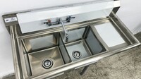 NSF Right 1 Two Compartment Sink With Faucet HN-C2T151512-15R
