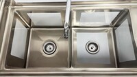 NSF Right 1 Two Compartment Sink With Faucet HN-C2T151512-15R