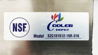 NSF Right 1 Two Compartment Sink With Faucet HN-C2T151512-15R