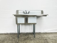 NSF Right 1 Two Compartment Sink With Faucet HN-C2T151512-15R