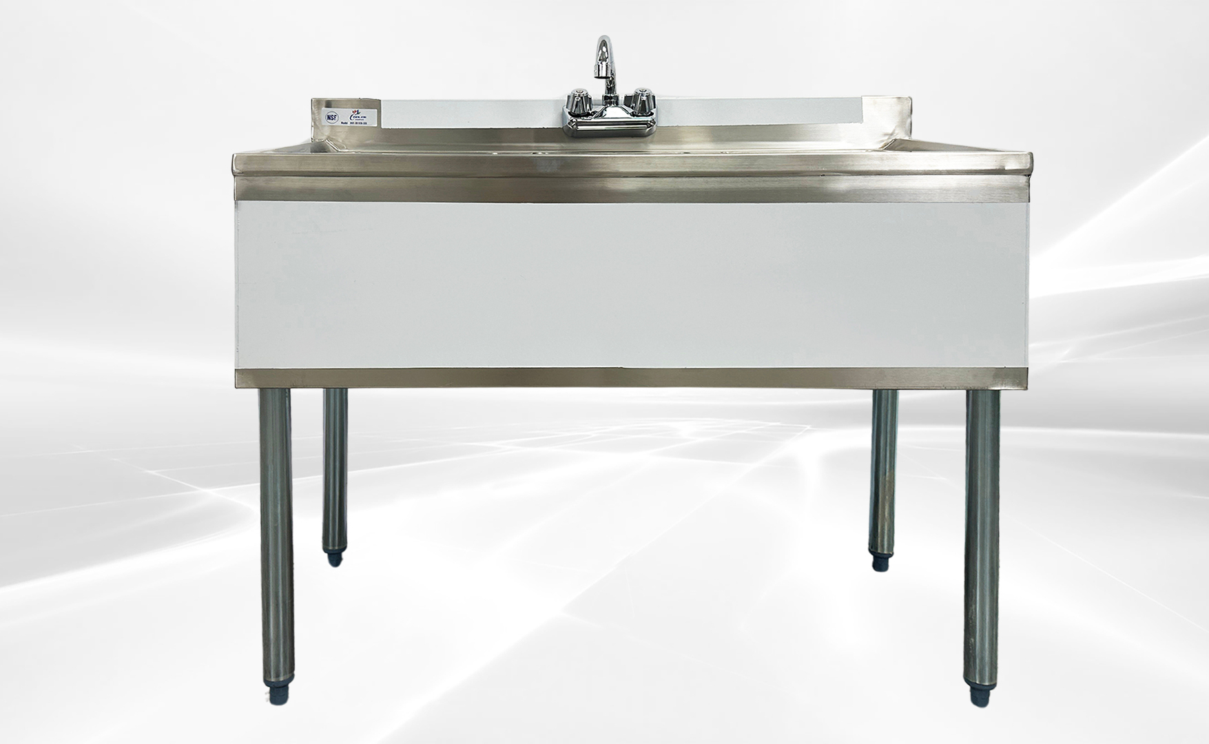 Three Compartment Bar Sink with Faucet NSF BAR-3B1838-320