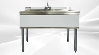 Three Compartment Bar Sink with Faucet NSF BAR-3B1838-320