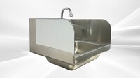 17 ins Hand Sink With Two Splashes And Faucet NSF HS-17-LR-320