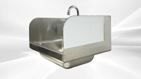 17 ins Hand Sink With Two Splashes And Faucet NSF HS-17-LR-320