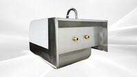 17 ins Hand Sink With Two Splashes And Faucet NSF HS-17-LR-320
