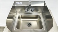 17 ins Hand Sink With Two Splashes And Faucet NSF HS-17-LR-320