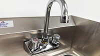 17 ins Hand Sink With Two Splashes And Faucet NSF HS-17-LR-320