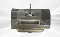 17 ins Hand Sink With Two Splashes And Faucet NSF HS-17-LR-320