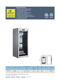NSF 28 ins Dry Meat Aging  Curing Cabinet Case RTB-480C