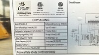 NSF 28 ins Dry Meat Aging  Curing Cabinet Case RTB-480C
