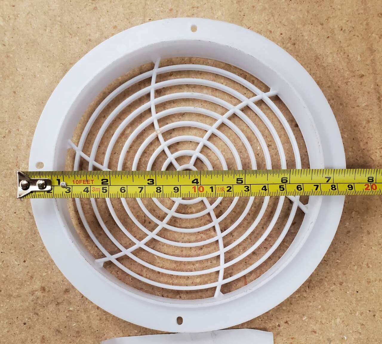 [Parts] LC-600 Merchandising door cooler White Plastic Fan Gard