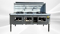 Commercial NSF 3 hole Chinese Wok Range made USA CWRUS-3H