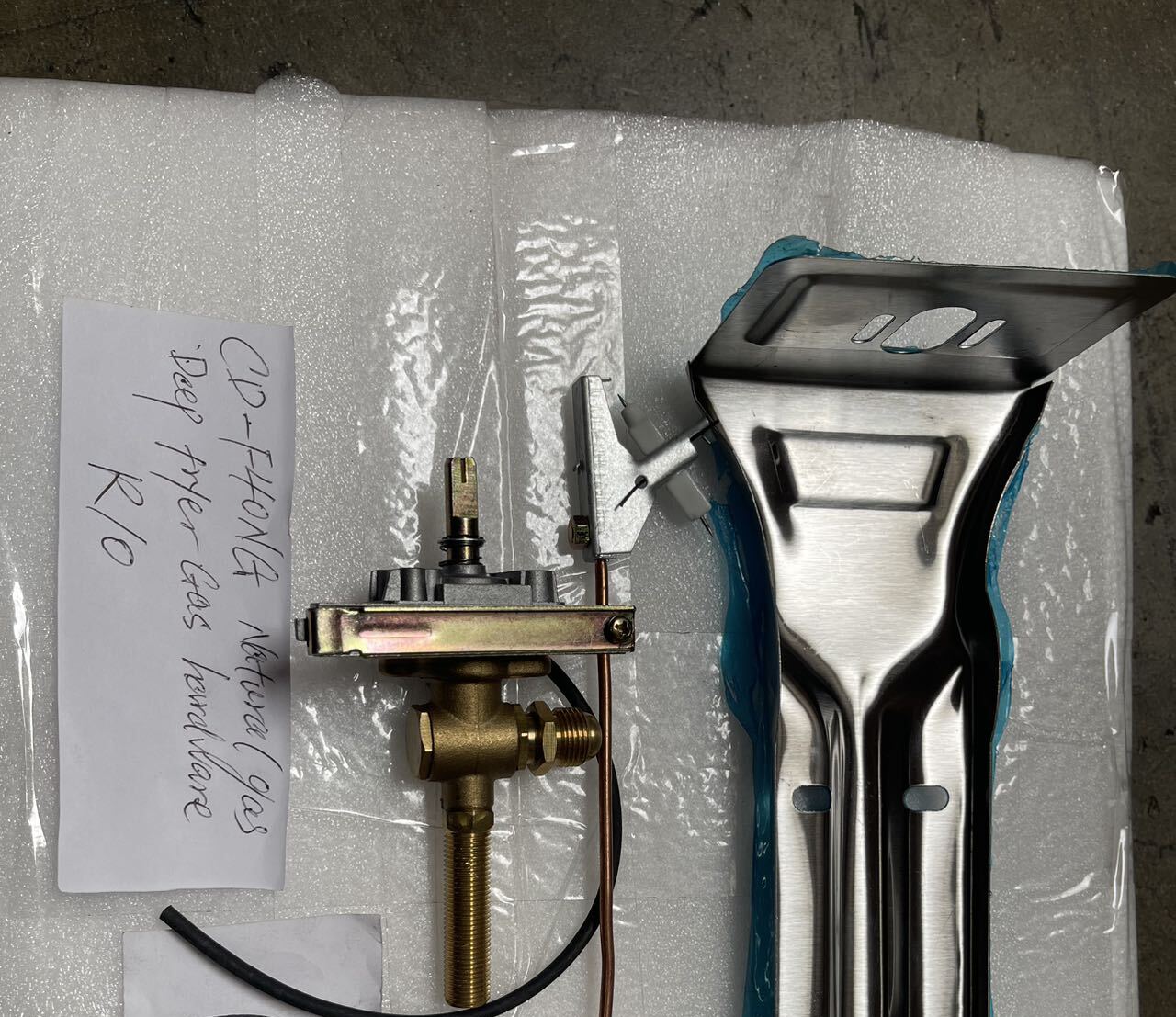 [Parts] CD-F40NG Natural gas Deep fryer Gas Hardware R10