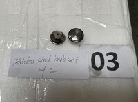 [Parts] Stainless Steel Knob Set Of 2