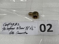 [Parts] Coupling 90 Degree Elbow 3/8‘’×1/2‘’ Gas Connec