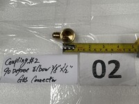 [Parts] Coupling 90 Degree Elbow 3/8‘’×1/2‘’ Gas Connec