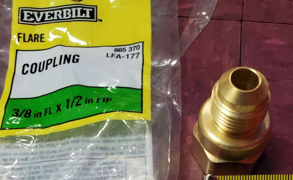 [Parts] Coupling 3/8 in×1/2 in LFA-177