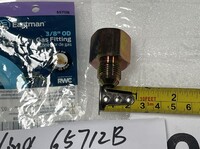 [Parts] Coupling 3/8in×1/2in Gas Conector 65712B