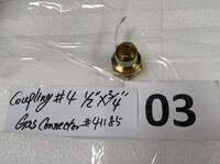 [Parts] Fitting’s 1/2‘’×3/4in Gas Connector 41185
