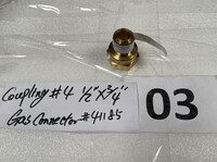 [Parts] Fitting’s 1/2‘’×3/4in Gas Connector 41185