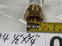 [Parts] Fitting’s 1/2‘’×3/4in Gas Connector 41185