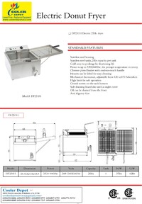 NSF Electric Donut Maker Machine Donut Fryer DF251H