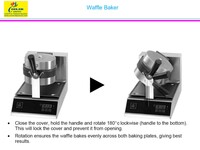 NSF Electric Commercial Waffle Machine Maker WB-03D