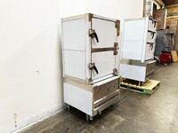 NSF Gas Steamer 2 door Steel Steam Cabinet NWESC-3-S1-2