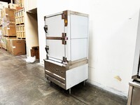 NSF Gas Steamer 2 door Steel Steam Cabinet NWESC-3-S1-2