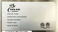 NSF Food Butter Warmer with Heated Spout and Pump FZ-04B