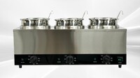 NSF Countertop Soup Warmer Three Flavor FZ-043A