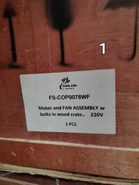COE1 Motor And Fan Assembly 220V FS-COP0078WF