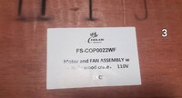 COE1 Motor And Fan Assembly 110V FS-COP0022WF