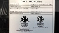 NSF 630L Bakery Refrigerator showcase 71 ins XC-1800Z