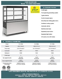 NSF 630L Bakery Refrigerator showcase 71 ins XC-1800Z