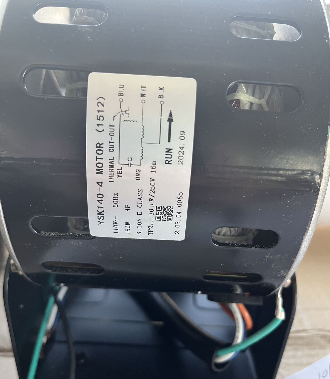 [Parts] 1512 Heavy Duty Air Curtain Door Switch Motor YSK140-4