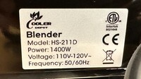 NSF 2.0L Restaurant Commercial Blender HS-211D