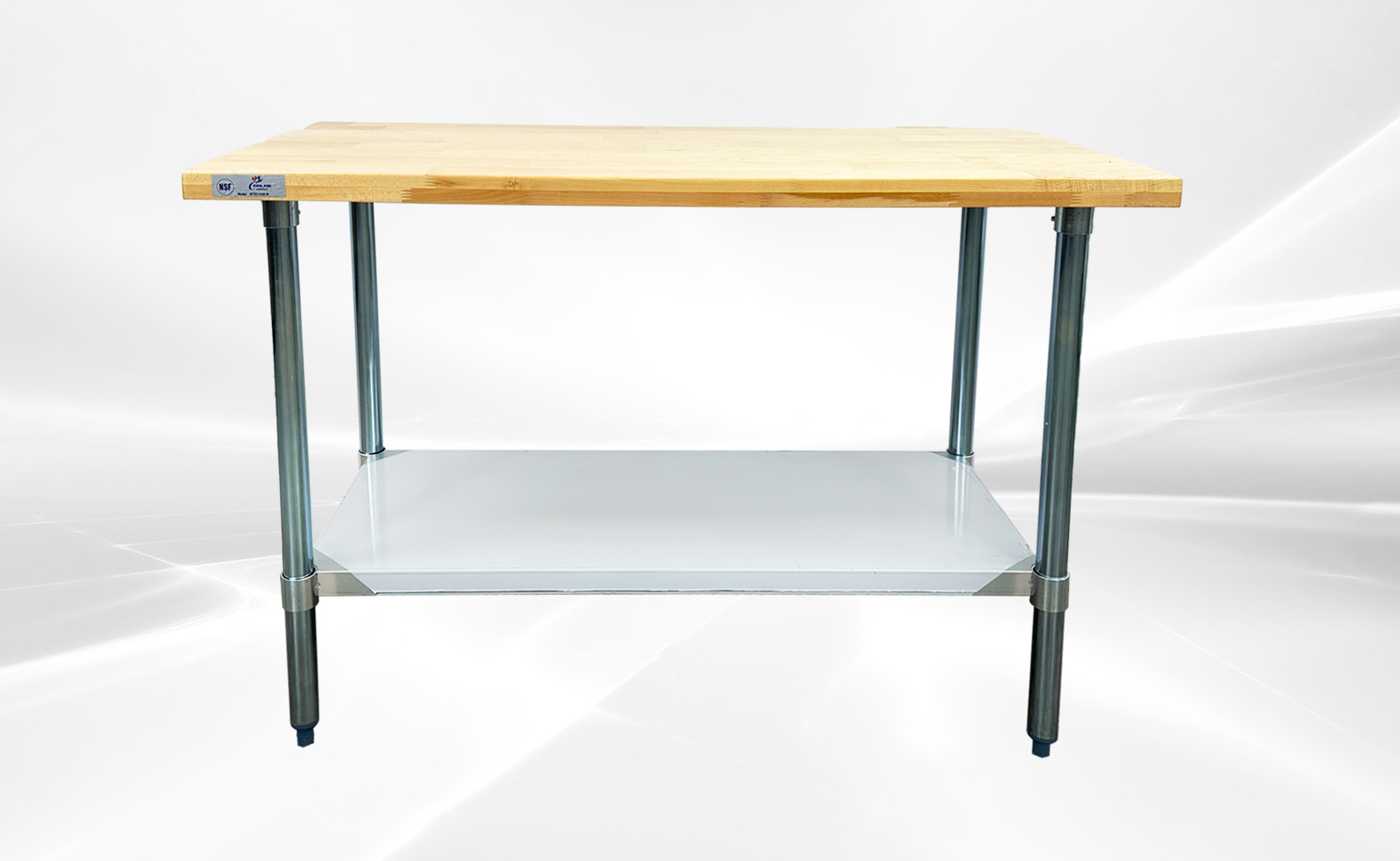 NSF Maple Wood Top Worktable 48W x 24D x34H ins WTSG-2448-M
