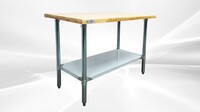 NSF Maple Wood Top Worktable 48W x 24D x34H ins WTSG-2448-M