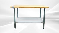 NSF Maple Wood Top Worktable 48W x 24D x34H ins WTSG-2448-M
