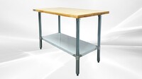 NSF Maple Wood Top Worktable 48W x 24D x34H ins WTSG-2448-M