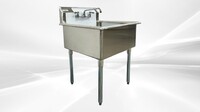 One Compartment Bar Sink With Faucet NSF 1BS-2424-318