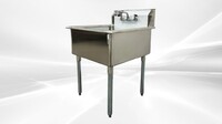 One Compartment Bar Sink With Faucet NSF 1BS-2424-318