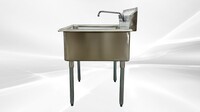 One Compartment Bar Sink With Faucet NSF 1BS-2424-318