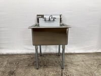 One Compartment Bar Sink With Faucet NSF 1BS-2424-318