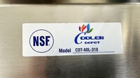 NSF Clean Dish Table 60W x 30D x45H inches HN-DTC60L