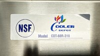 NSF Clean Dish Table 60W x 30D x45H inches HN-DTC60R
