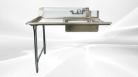 NSF Soiled Dish Table 48W x 30D x45H inches HN-DTS48L