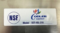 NSF Soiled Dish Table 48W x 30D x45H inches HN-DTS48L