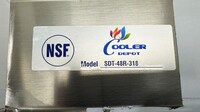 NSF Soiled Dish Table 48W x 30D x45H inches HN-DTS48R